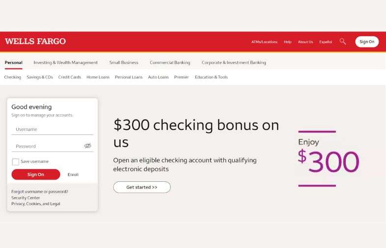 Wells Fargo Login