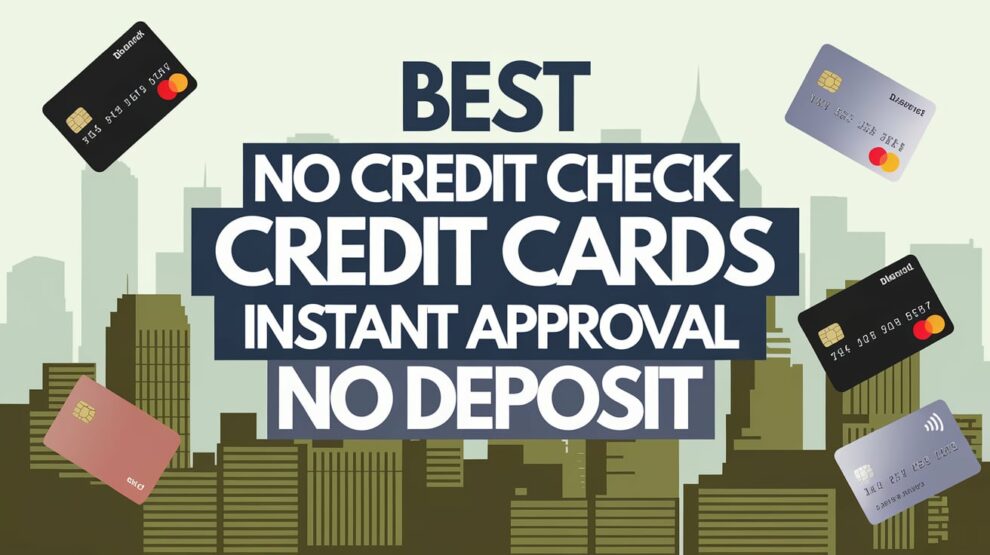 No Credit Check Credit Cards Instant Approval No Deposit