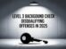 Level 3 Background Check Disqualifying Offenses
