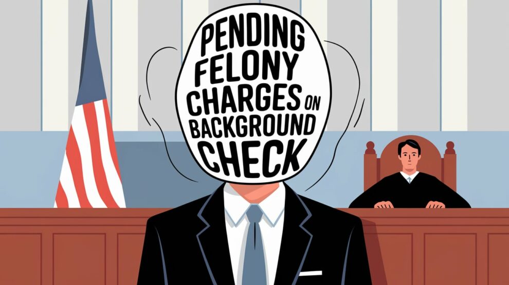 Pending Felony Charges on Background Check