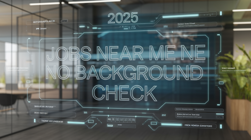 Jobs Near Me No Background Check in 2025 4 Jobs Near Me No Background Check