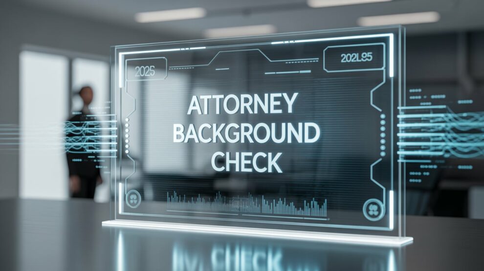 Attorney Background Check in 2025