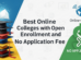 Best Online Colleges with Open Enrollment and No Application Fee In 2025