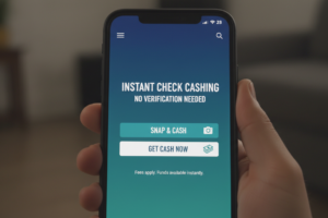 Instant Check Cashing App No Verification